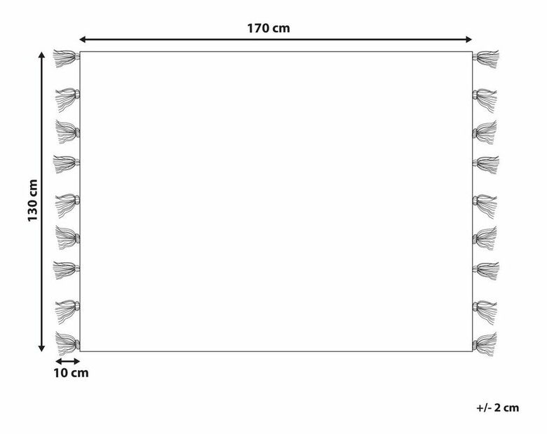 Deka 130 x 170 cm Thomasin (béžová)