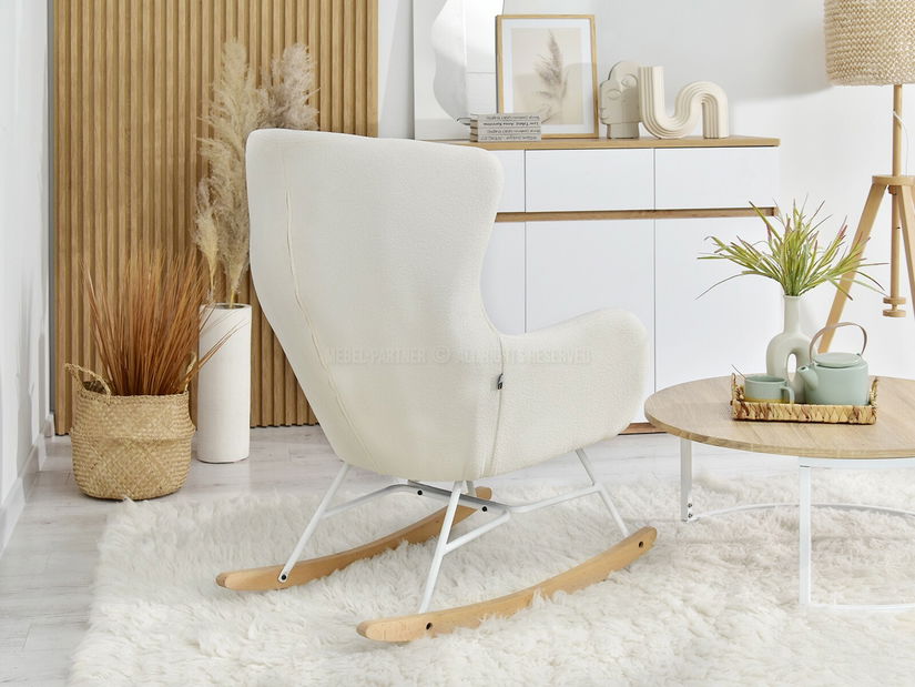 Křeslo Nesí (bílá + černá)