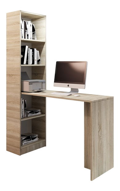 Psací stůl Nolan B1 (Bílá) (osvětlení LED)