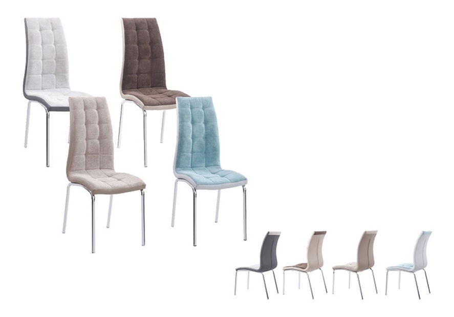 Jídelní židle Gerda new (tmavě šedá + bílá)