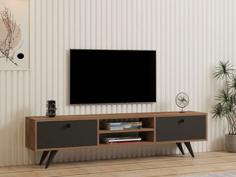 TV stolek/skříňka Tebuvi (borovice atlantická + antracit) *výprodej