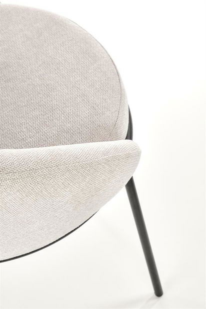 Jídelní židle Kym (béžová + černá)