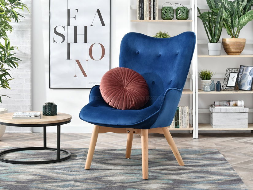 Křeslo Nutri (námořnická + černá)