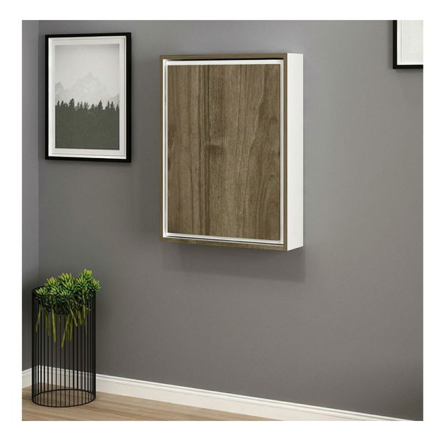  PC stolek Kodima (bílá + dub)