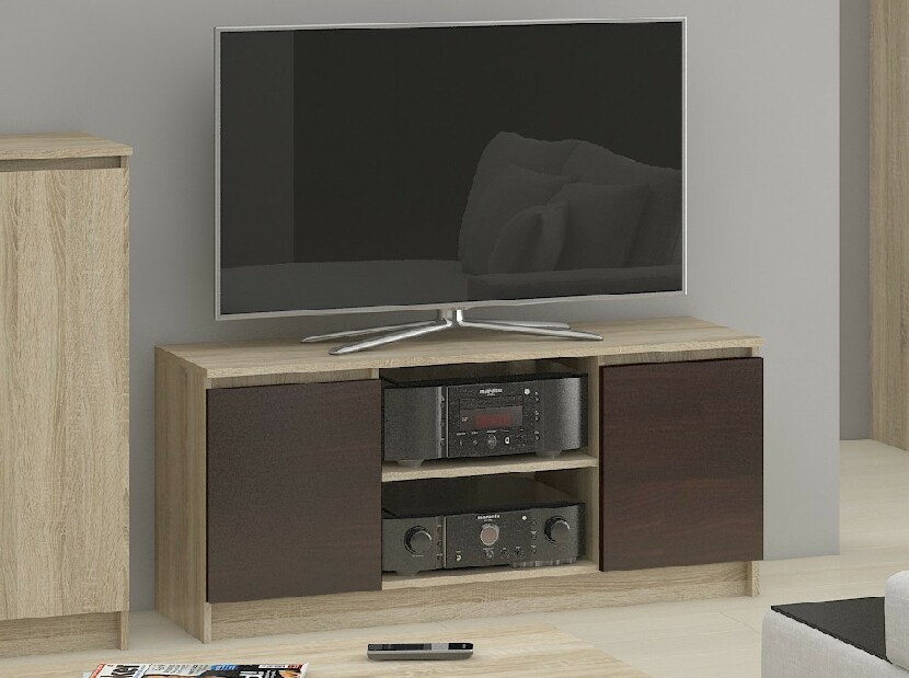 TV stolek Dariel (dub sonoma + wenge)