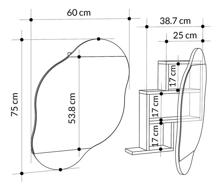 Koupelnová skříňka Desepo (světlá mocha)