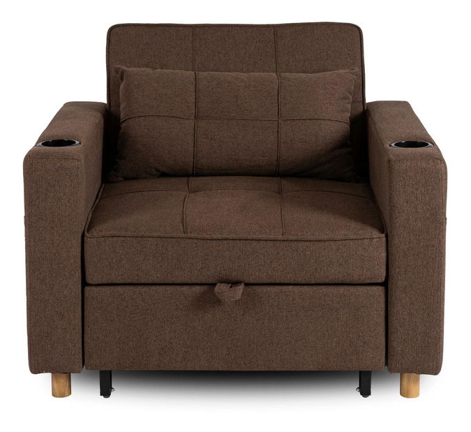 Rozkládací křeslo Suspendida (hnědá)