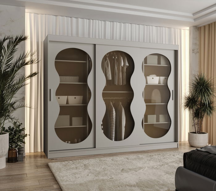 Šatní skříň 250 cm Boomer 3 (kašmír)