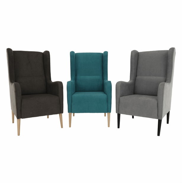 Křeslo ušák Brius (hnědá)