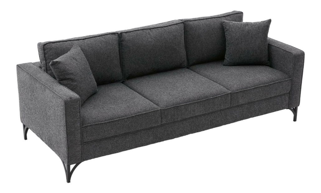 Pohovka trojsedačka Berlunetta (antracit + černá)