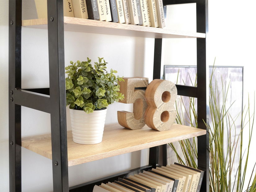 Regál Topaz (dub + černá)