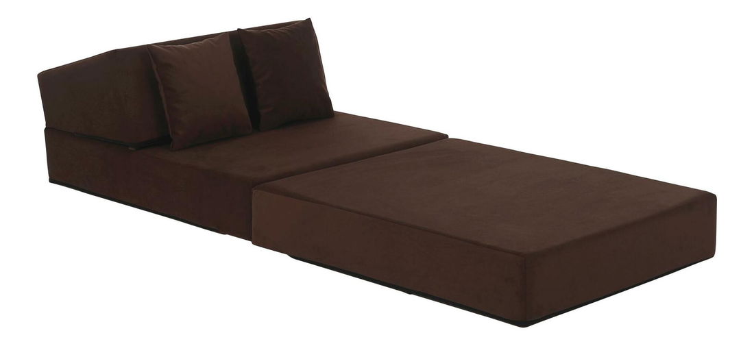 Rozkládací křeslo Plantearan (tmavě hnědá)