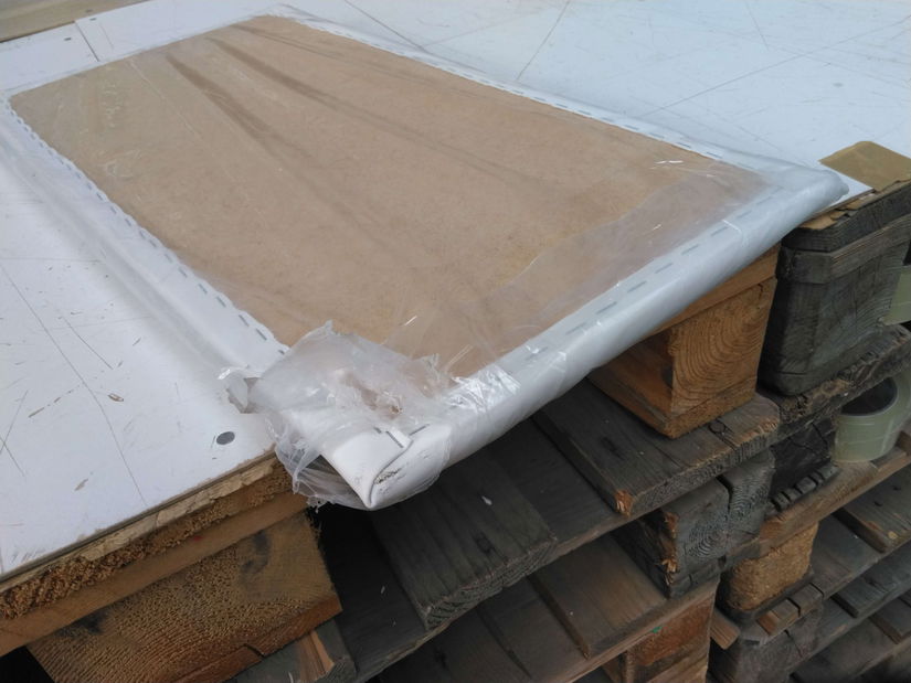 Čalouněný nástěnný panel Pag 60x30 (bílá) *bazar