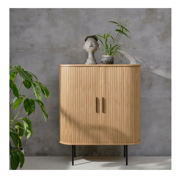 Skříňka Gatto G2 (dub + černá)