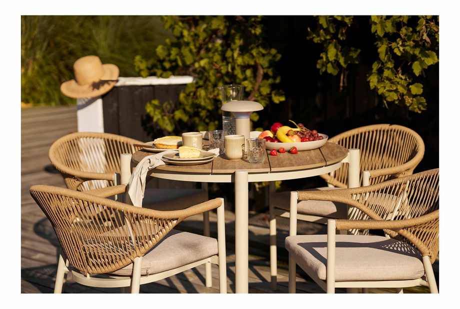 Zahradní stůl Abelia 2 (písková + přírodní)