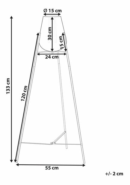 Stolní lampa Menza (zlatá)