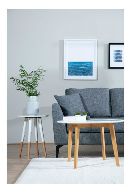 Rohová sedačka Temparina (P) (tmavě šedá + černá)