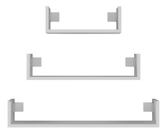 Set 3ks. nástěnných polic Manipular 1 (bílá)