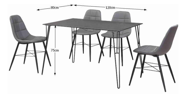 Jídelní stůl Odette (pro 4 osoby)