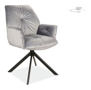 Jídelní židle Becki (šedá + černá)