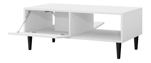 Konferenční stolek Sarlana 1K (bílá + černá) *výprodej