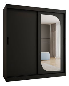 Šatní skříň 180 cm Lulu (černá)