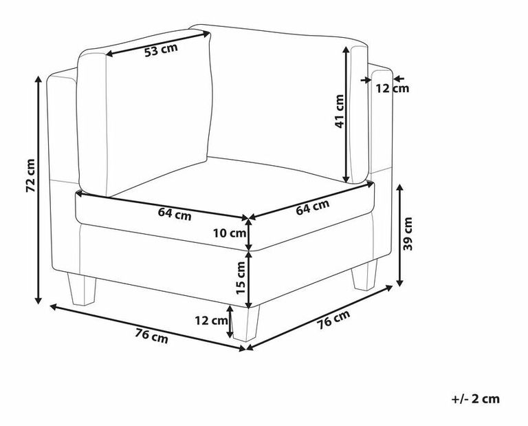 Rohová část FELLE (béžová)