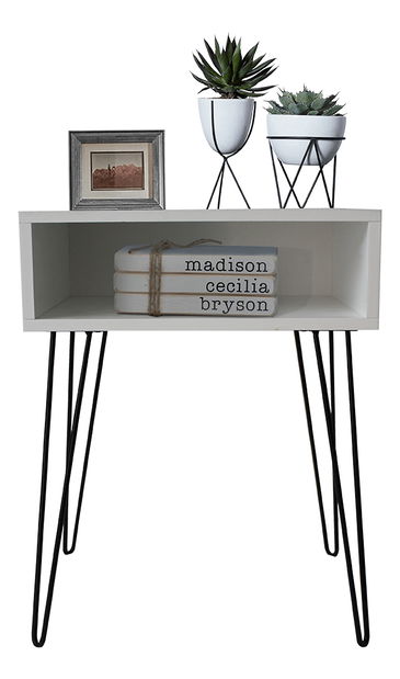 Noční stolek Hamil (bílá)