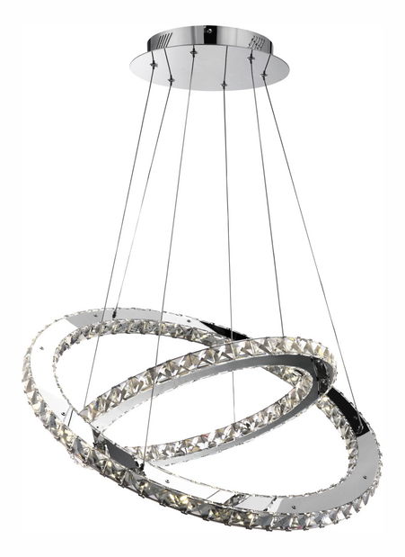 Závěsné svítidlo LED Marilyn 67032-60 (chrom + průhledná)