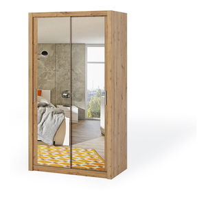 Šatní skříň Bonaparte SZ120 (dub artisan) (se zrcadlem)