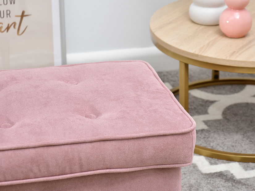 Taburetka Muriera (pudrová + buk)