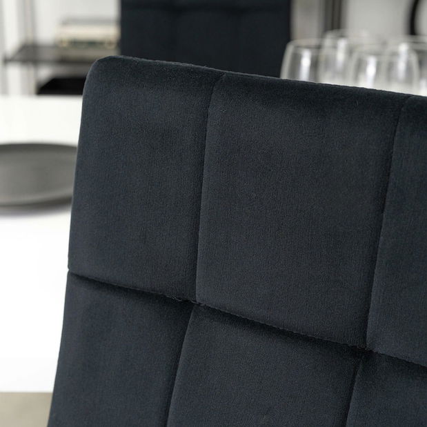 Jídelní židle Marinaleda (černá látka)