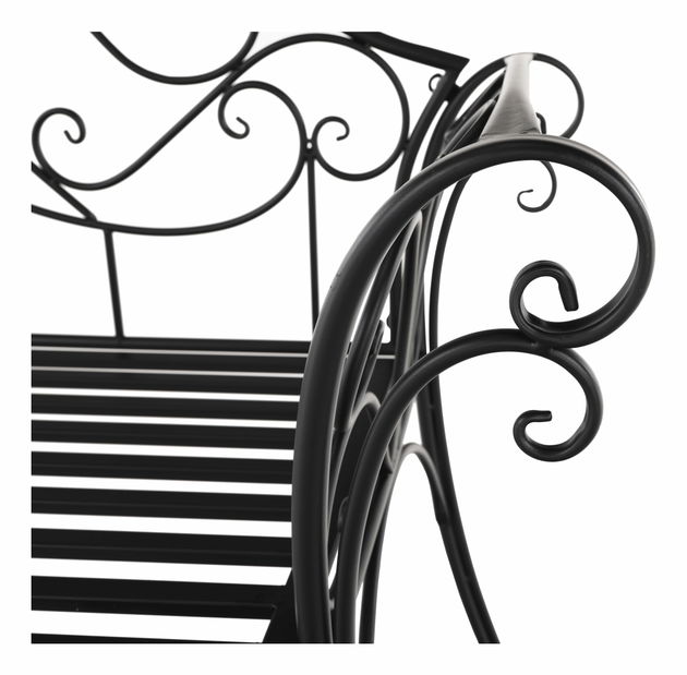 Zahradní lavička Entalia (černá)