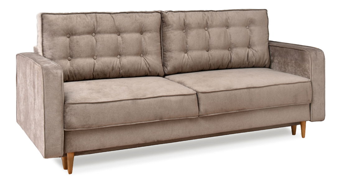 Pohovka dvousedačka Legacion (béžová + dub)