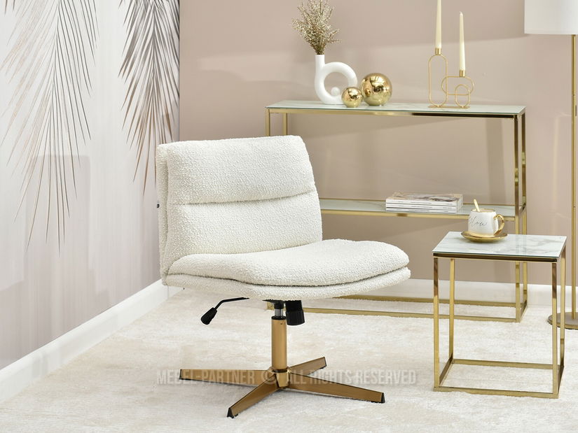 Židle Sky (krémová + zlatá)