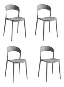 Set 2 ks. jídelních židlí Recibir (šedá) *bazár