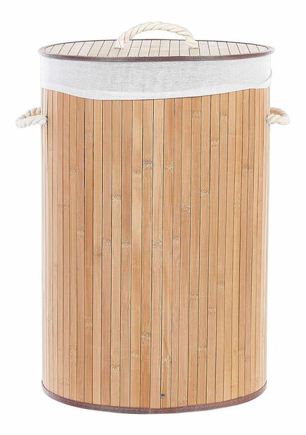 Prádelní koš Shirell (světlé dřevo)