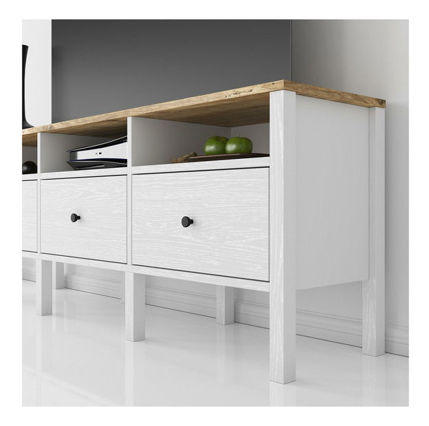 TV stolek/skříňka Franc 26 (bílé dřevo)