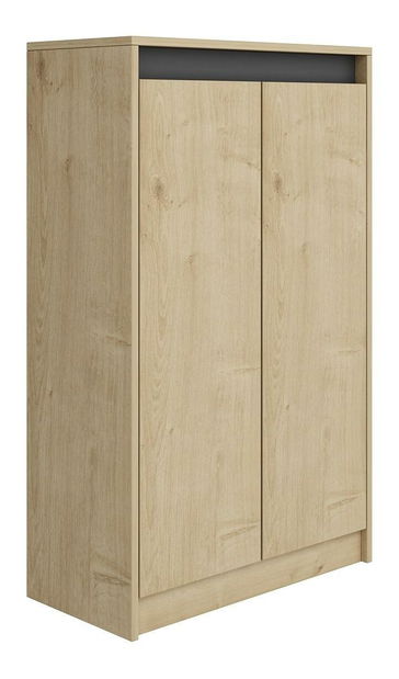 Skříňka Maladivas (dub safírový + černá)