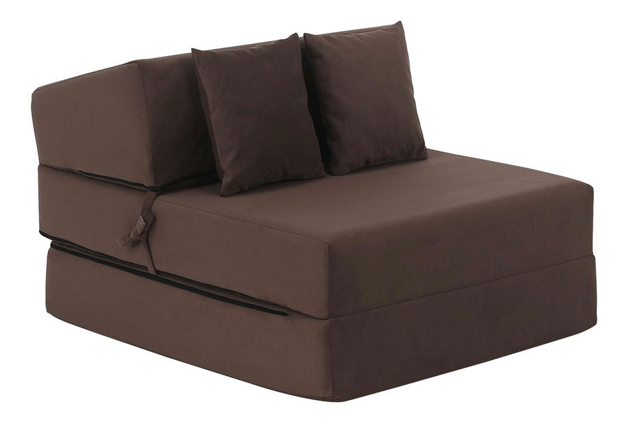 Rozkládací křeslo Plantearan (hnědá)