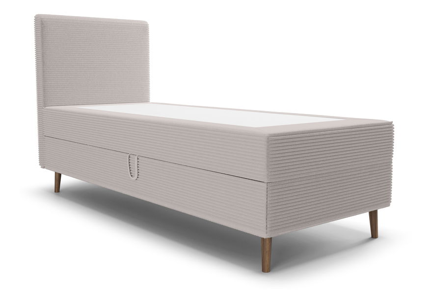 Jednolůžková postel 80 cm Napoli Comfort (bílá) (s roštem, s úl. prostorem)