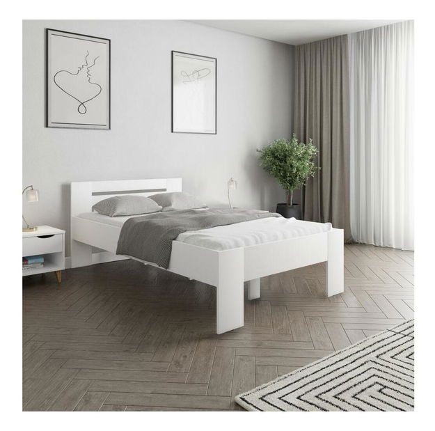 Jednolůžková postel 120x200 cm Boyard (bílá)