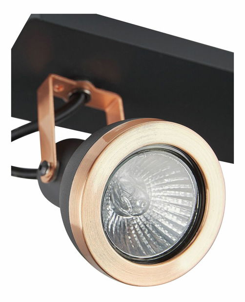 Stropní svítidlo Braulio (měděná + černá)