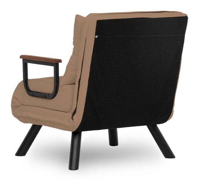 Rozkládací křeslo Sandy (světlohnědá)