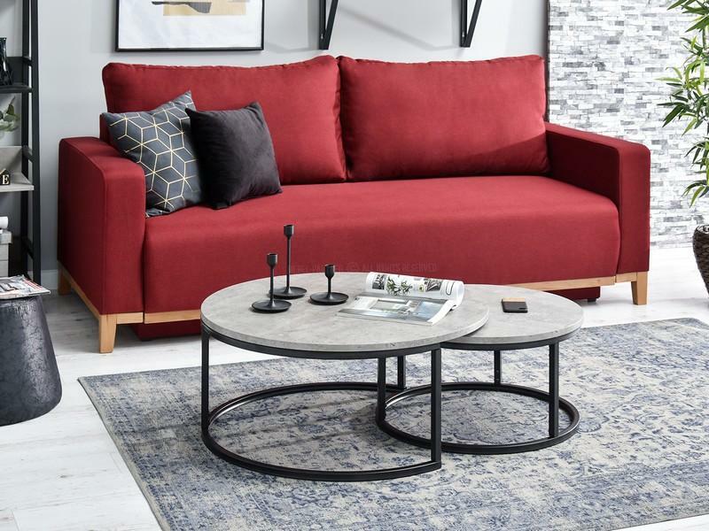 Konferenční stolek Kolja Zest Xl (beton + černá)