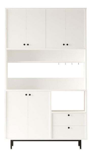 Policová skříň Rebutia 7 (bílá)