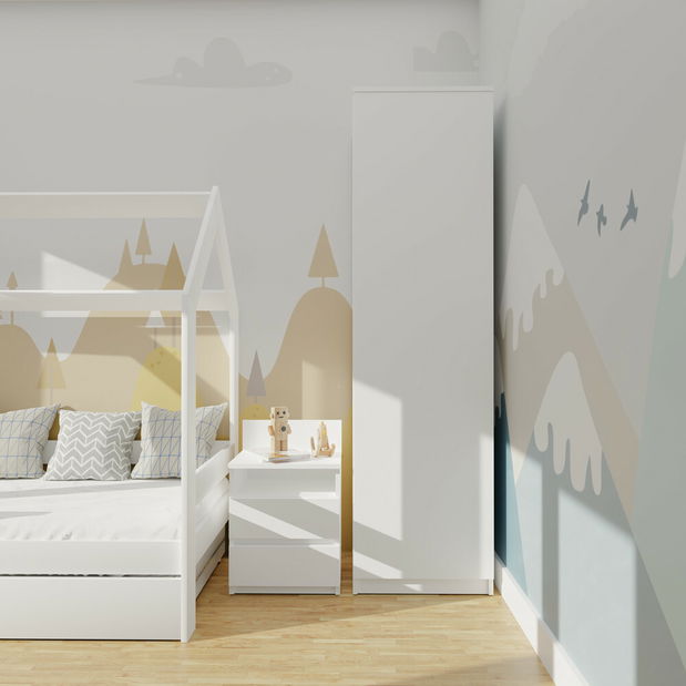 Šatní skříň Musecalo 2 (bílá)