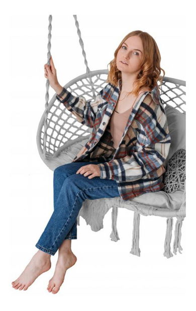 Závěsné křeslo Boci (šedá)