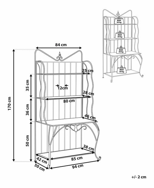 Stojan na květiny Paz (černá)