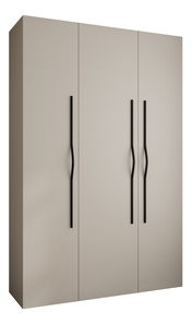 Šatní skříň 160 cm Carmela 50-2 (kašmír + černá)